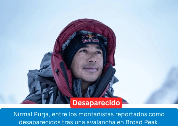 Avalancha en Broad Peak: Nims Purja entre los desaparecidos