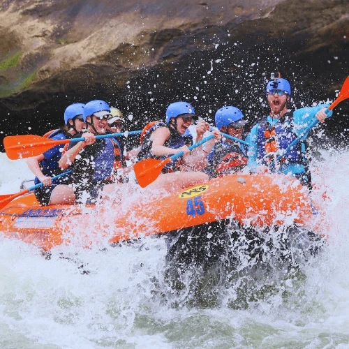 Rafting en el río Trishuli, Nepal